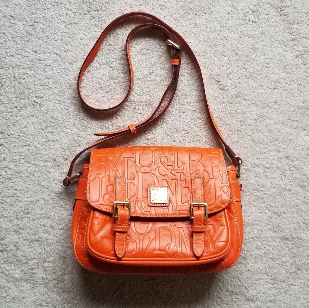 Dooney & Bourke Orange Small Safari Crossbody